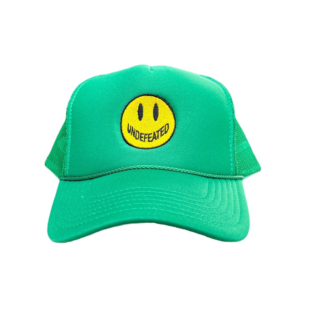 Kelly Green Trucker Smiley Hat